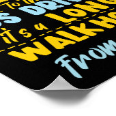 家まで歩いて帰るスクールバスの運転手に親切である ポスター (角)