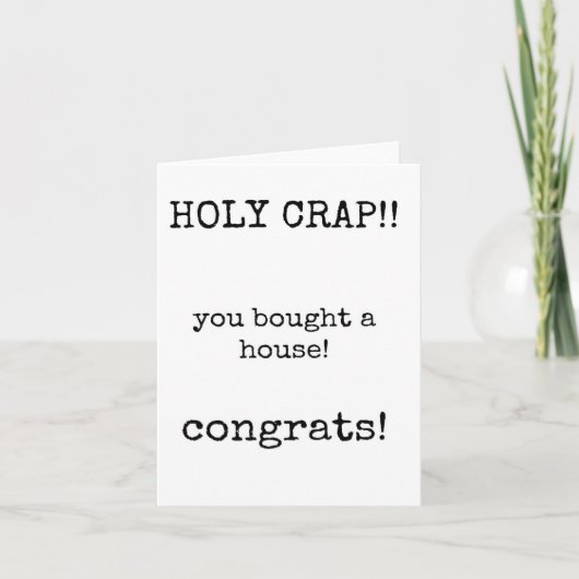 家を買ったお祝い, 新築祝い, 新居 カード (正面)
