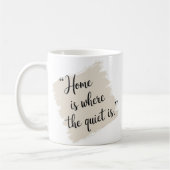 家エレガントは静かな所 コーヒーマグカップ (左)