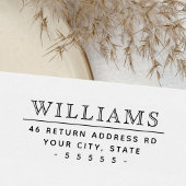 家エレガント名と差出人住所 セルフインキングスタンプ