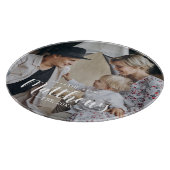 家カスタム名と定年写真 カッティングボード (角)