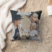 家カスタム名と定年写真 クッション (ブランケット)