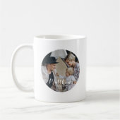 家カスタム名と定年写真 コーヒーマグカップ (左)