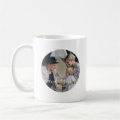 家カスタム名と定年写真 コーヒーマグカップ (左)