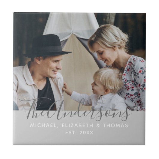 家カスタム名と定年写真 タイル (正面)