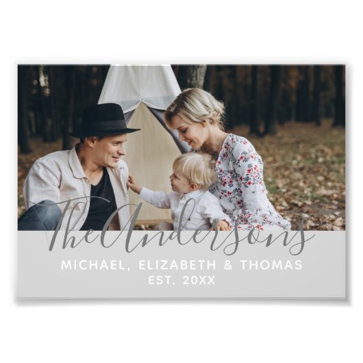 家カスタム名と定年写真 フォトプリント            (正面)