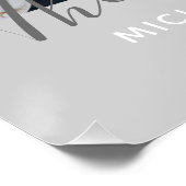 家カスタム名と定年写真 ポスター (コーナー)