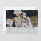 家カスタム名と定年写真 ポストカード (正面/裏面)