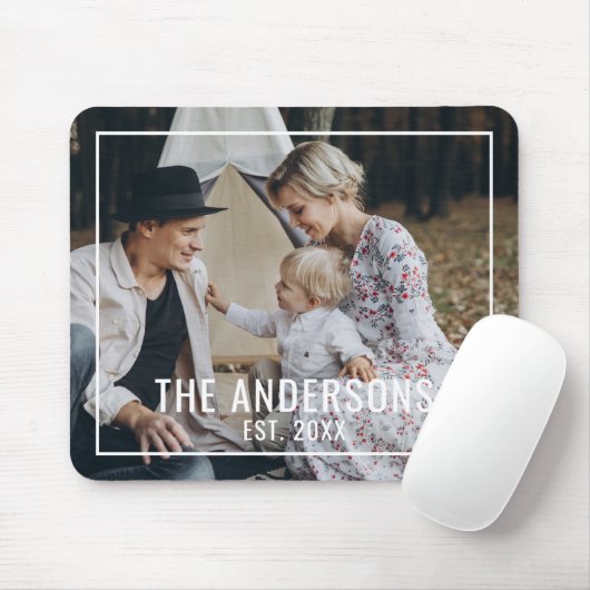 家カスタム名と定年写真 マウスパッド (マウス)