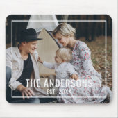 家カスタム名と定年写真 マウスパッド (正面)