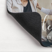 家カスタム名と定年写真 マウスパッド (コーナー)