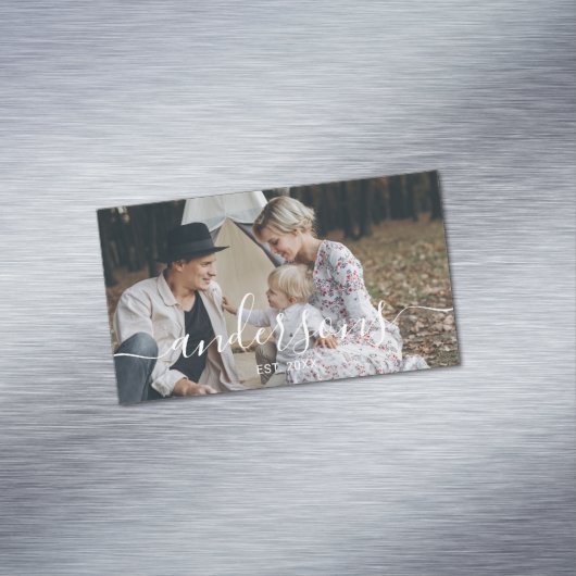 家カスタム名と定年写真 マグネット名刺 (インサイチュ)