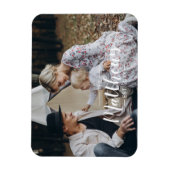 家カスタム名と定年写真 マグネット (縦)