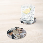 家カスタム名と定年写真 ラウンドペーパーコースター (インサイチュ)