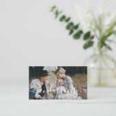 家カスタム名と定年写真 名刺 (スタンド正面)