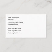 家カラフル屋のユニーク名刺 名刺 (裏面)