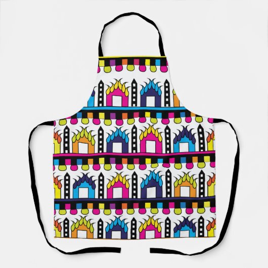 家カラフル屋モダン エプロン (正面)
