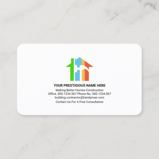 家カラフル戸用道具請負業者 名刺 (裏面)