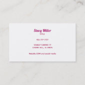 家カラフル清掃用名刺 名刺 (裏面)