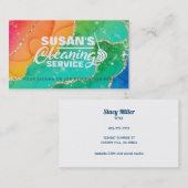 家カラフル清掃用名刺 名刺 (正面/裏面)