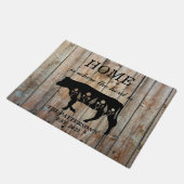 家パーソナライズされたには群れがいる ドアマット (アングル)