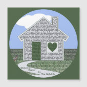 家パーソナライズされた主の感動的引用文 (正面)