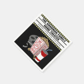 家パーソナライズされた内映画館カスタマイズ スタンダードカクテルナプキン (角)