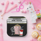 家パーソナライズされた内映画館カスタマイズ ペーパープレート (パーティー)