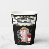 家パーソナライズされた内映画館カスタマイズ 紙コップ (正面)