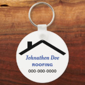 家パーソナライズされた屋根 キーホルダー (正面)