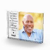 家パーソナライズされた族写真記念記念 フォトブロック (右)