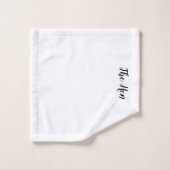 家パーソナライズされた族用トイレタオルセットギフトアイディア バスタオルセット (ウォッシュタオル)