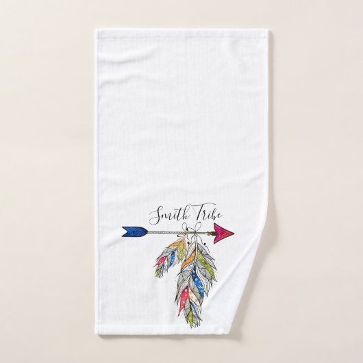 家パーソナライズされた族 バスタオルセット (ハンドタオル)