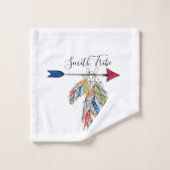 家パーソナライズされた族 バスタオルセット (ウォッシュタオル)