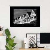 家ビクトリアン々はスティーナー通りアラモ広場、 ポスター (ホームオフィス)