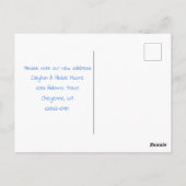 家ビクトリアン猫の水の色を動かす告知 ポストカード (裏面)