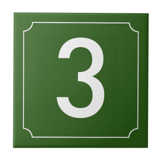 家フランスの番号 タイル (正面)