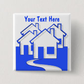 家ボタンPin 缶バッジ (正面)