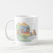 家マウスのDesigns®のマグ コーヒーマグカップ (左)