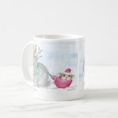 家マウスのDesigns®のマグ コーヒーマグカップ (正面左)