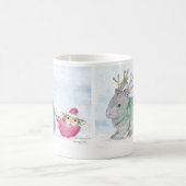 家マウスのDesigns®のマグ コーヒーマグカップ (中央)