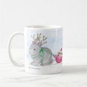 家マウスのDesigns®のマグ コーヒーマグカップ (左)