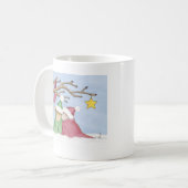 家マウスのDesigns®のマグ コーヒーマグカップ (正面左)