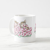 家マウスのDesigns®のマグ コーヒーマグカップ (正面左)