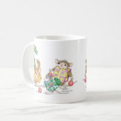 家マウスのDesigns®のマグ コーヒーマグカップ (正面左)