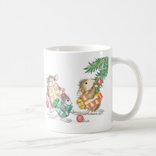 家マウスのDesigns®のマグ コーヒーマグカップ (右)