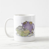 家マウスのDesigns®のマグ コーヒーマグカップ (左)