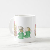 家マウスのDesigns®のマグ コーヒーマグカップ (正面左)