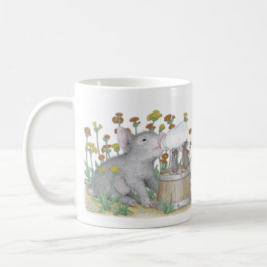 家マウスのDesigns®のマグ コーヒーマグカップ (左)