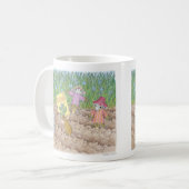 家マウスのDesigns®のマグ コーヒーマグカップ (正面左)